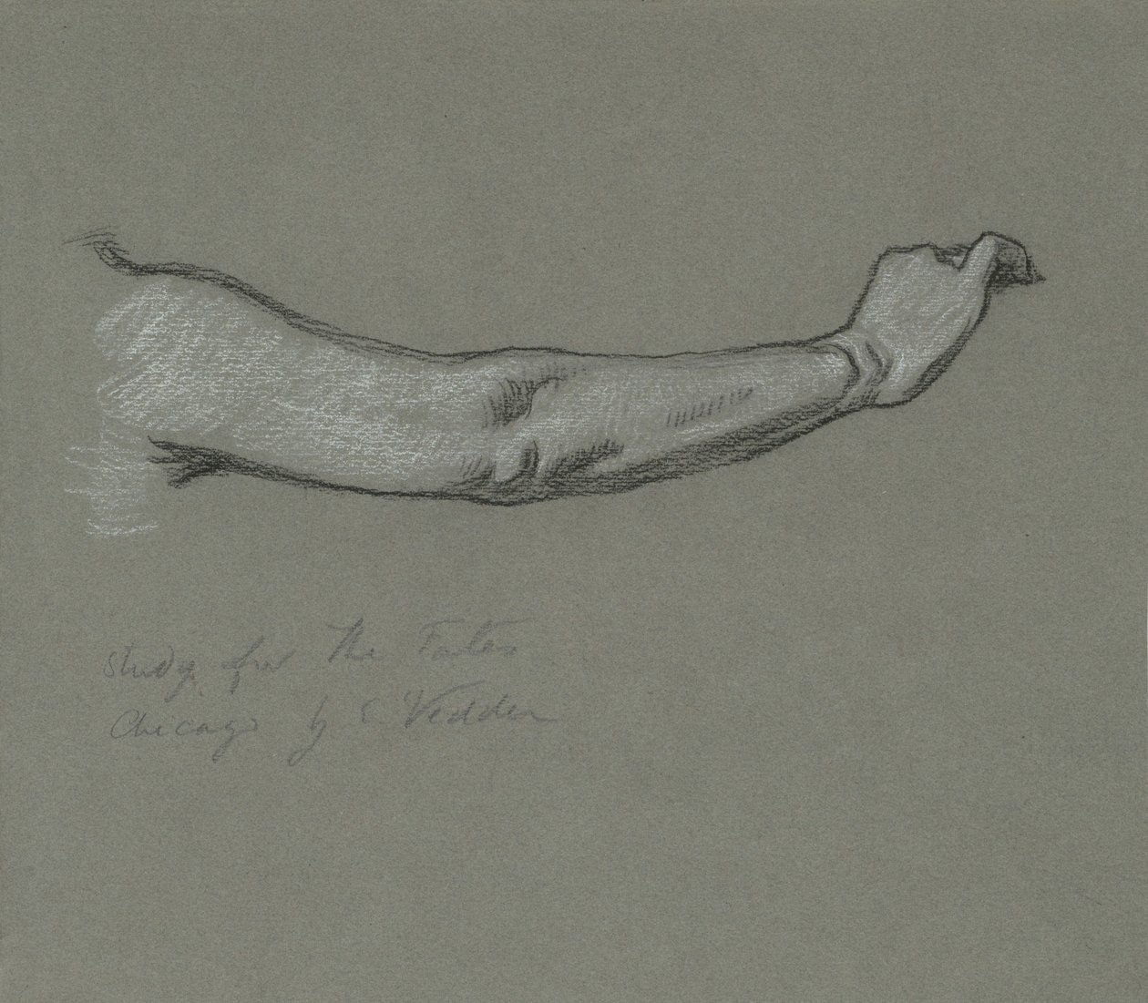 Tanulmány a csillagokban gyülekező sorsokhoz, 1884-1887. alkotó: Elihu Vedder
