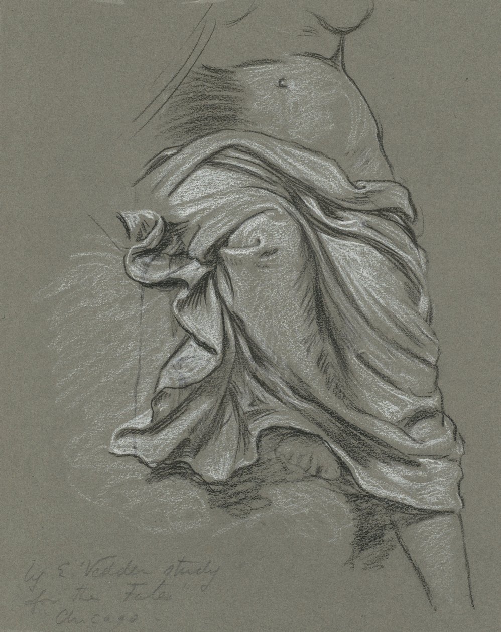 Tanulmány a csillagokban gyülekező sorsokhoz, 1884-1887. alkotó: Elihu Vedder