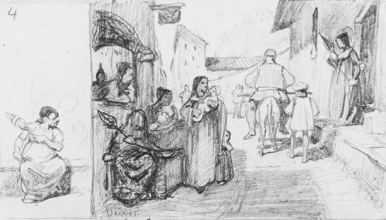 A molnárról, fiáról és a szamárról szóló mese, 4. sz. alkotó: Elihu Vedder