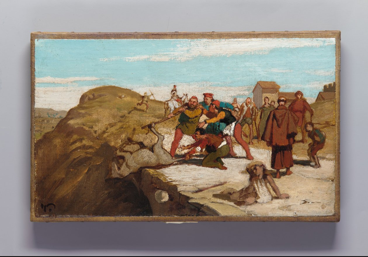 Die Fabel vom Müller, seinem Sohn und dem Esel Nr. 7 alkotó: Elihu Vedder