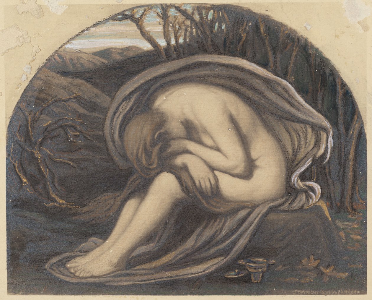 A Magdolna, c. 1884. alkotó: Elihu Vedder