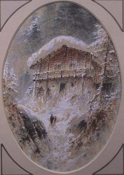 Faház Grindelwald közelében alkotó: Elijah Walton
