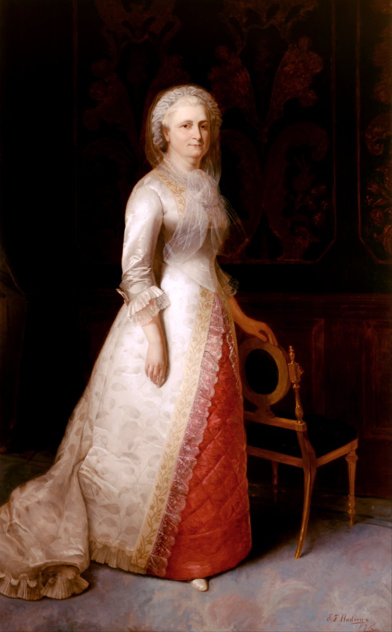 Martha Dandridge Custis Washington (Mrs. George Washington) alkotó: Eliphalet Frazer Andrews