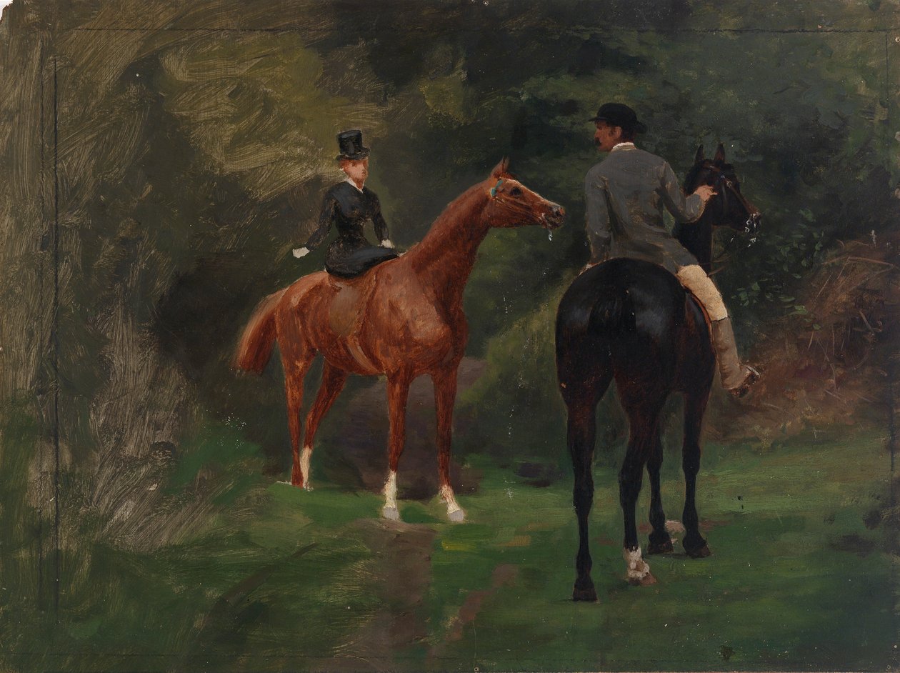 Figurák lóháton, n.d. alkotó: Eliphalet Frazer Andrews