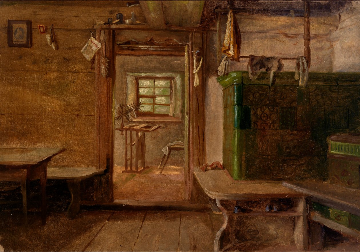 Egy ház belseje, n.d. alkotó: Eliphalet Frazer Andrews