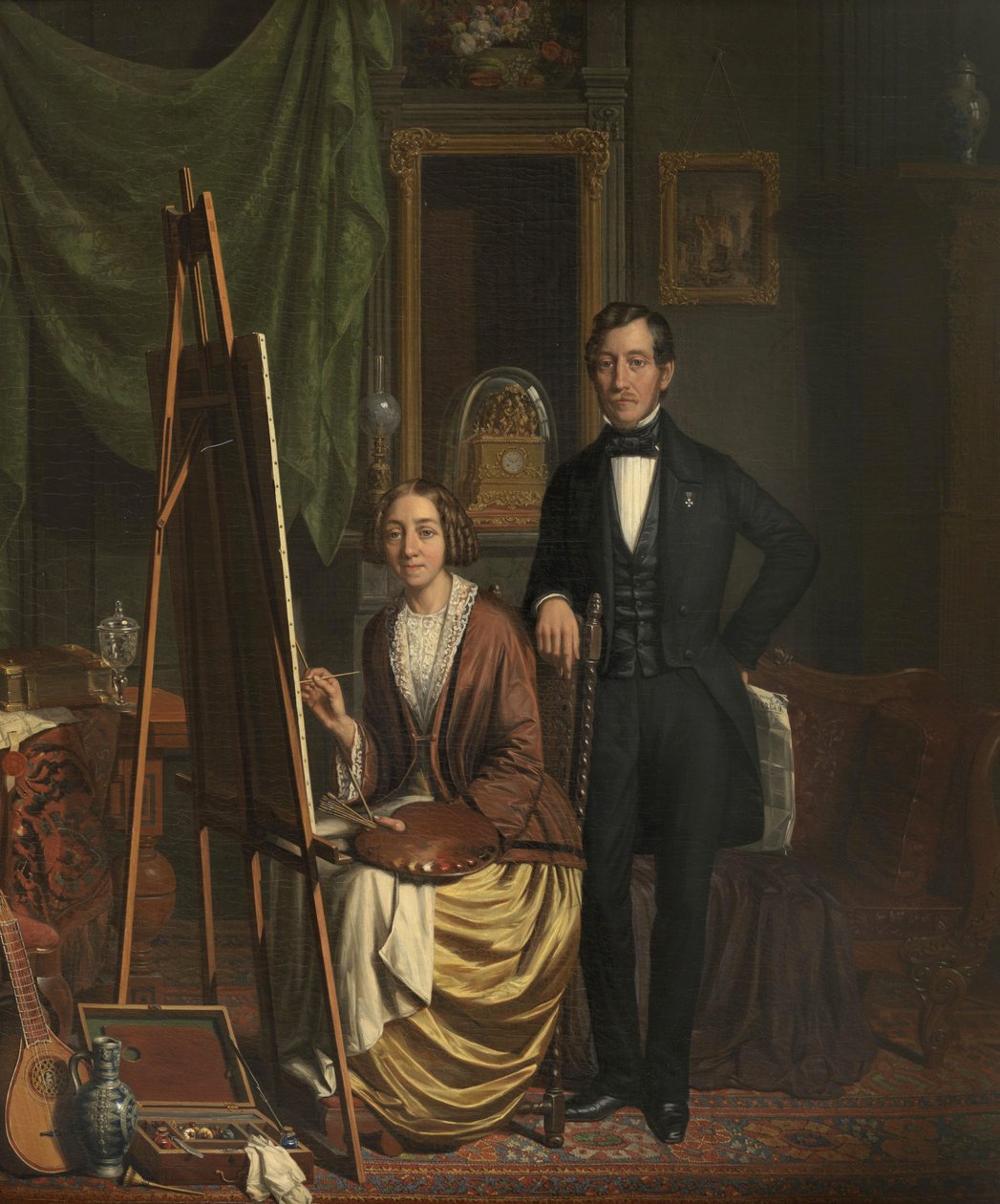 Elizabeth Haanen (1845) Kiers-Haanen házaspár (ön)arcképe alkotó: Elisabeth Alida Haanen
