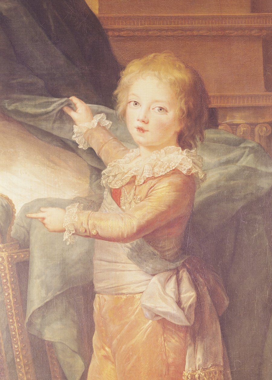 Marie-Antoinette és gyermekei, Louis-Joseph-Xavier (1781-89) részlete (3822-es részlet) alkotó: Elisabeth Louise Vigee Lebrun