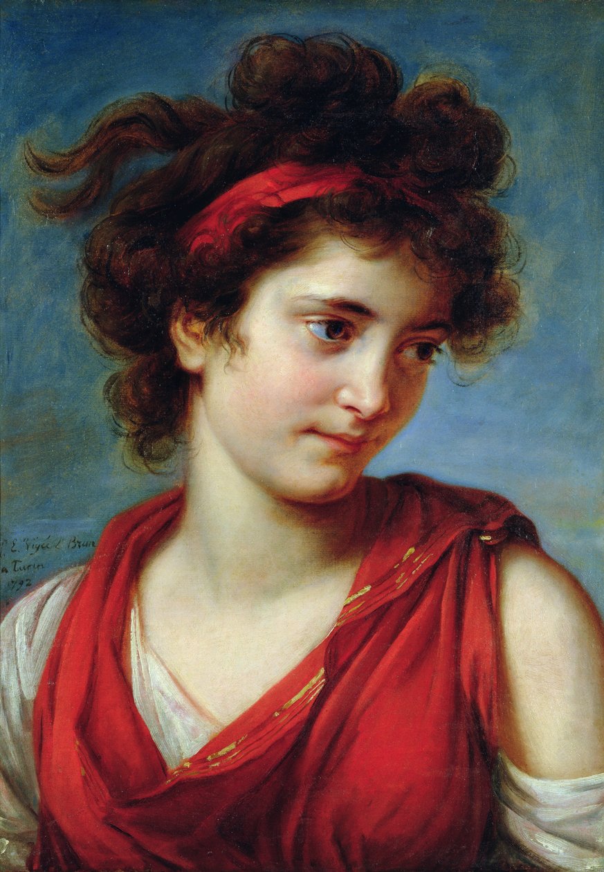 Magurite bíboros portréja, 1792 alkotó: Elisabeth Louise Vigee Lebrun