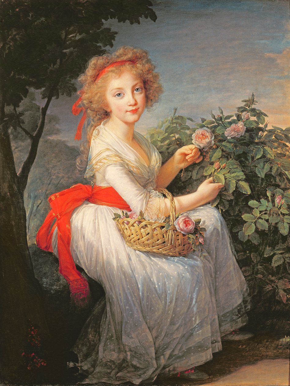 A bourbon-nápolyi Marie-Christine portréja (1779-1849) alkotó: Elisabeth Louise Vigee Lebrun