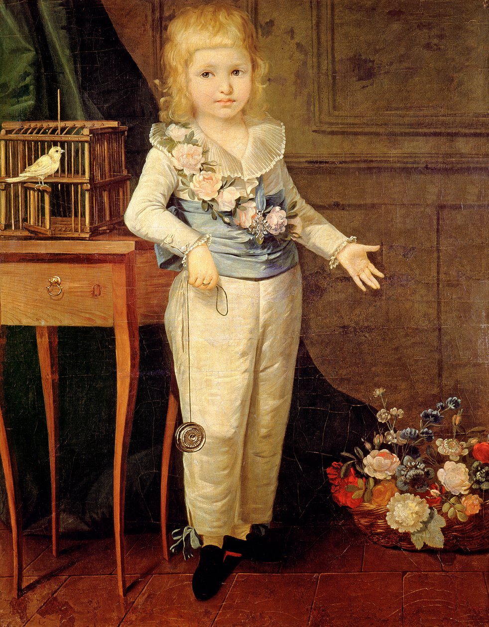 Egy jojóval (kivándorló) játszó fiú portréja, 18. század végén vagy 19. század elején alkotó: Elisabeth Louise Vigee Lebrun