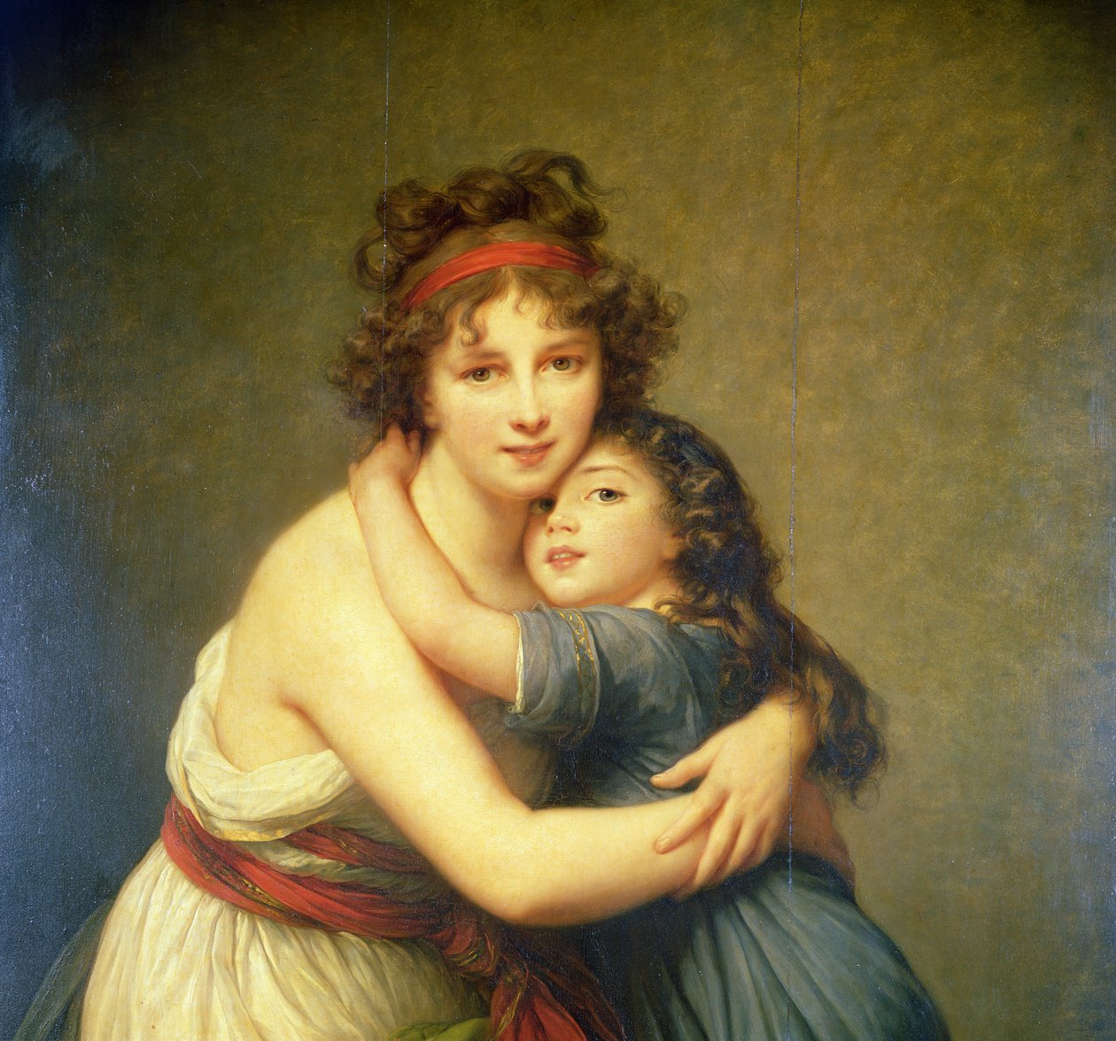 Madame Vigee-Lebrun és lánya, Jeanne-Lucie-Louise 1780-1819 1789 olaj, vászon, 27697 részlet alkotó: Elisabeth Louise Vigee Lebrun