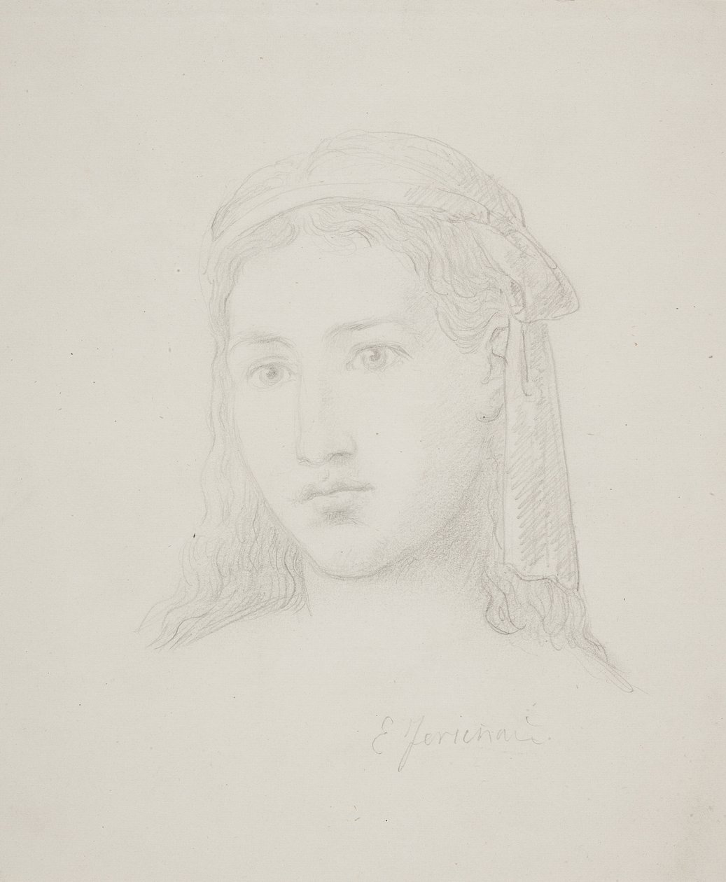 Női fej alkotó: Elisabeth Jerichau Baumann