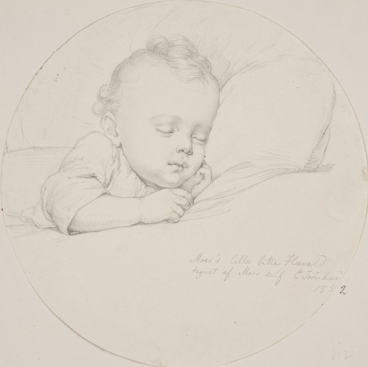 "Anya kis Haraldját anya maga rajzolta" alkotó: Elisabeth Jerichau Baumann