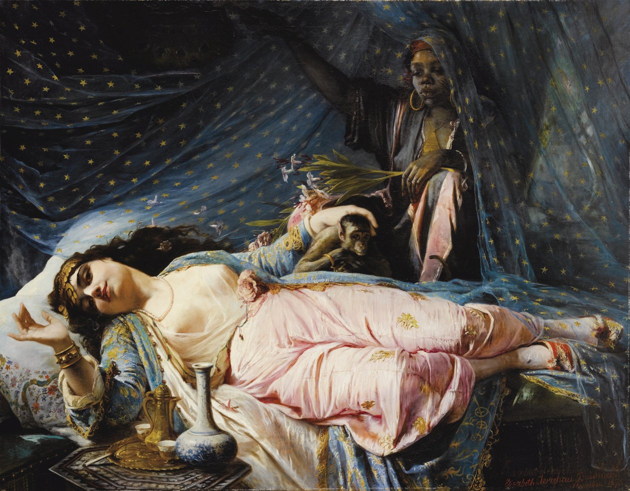 Zainab Nazli Khanum hercegnő, 1875 alkotó: Elisabeth Jerichau Baumann