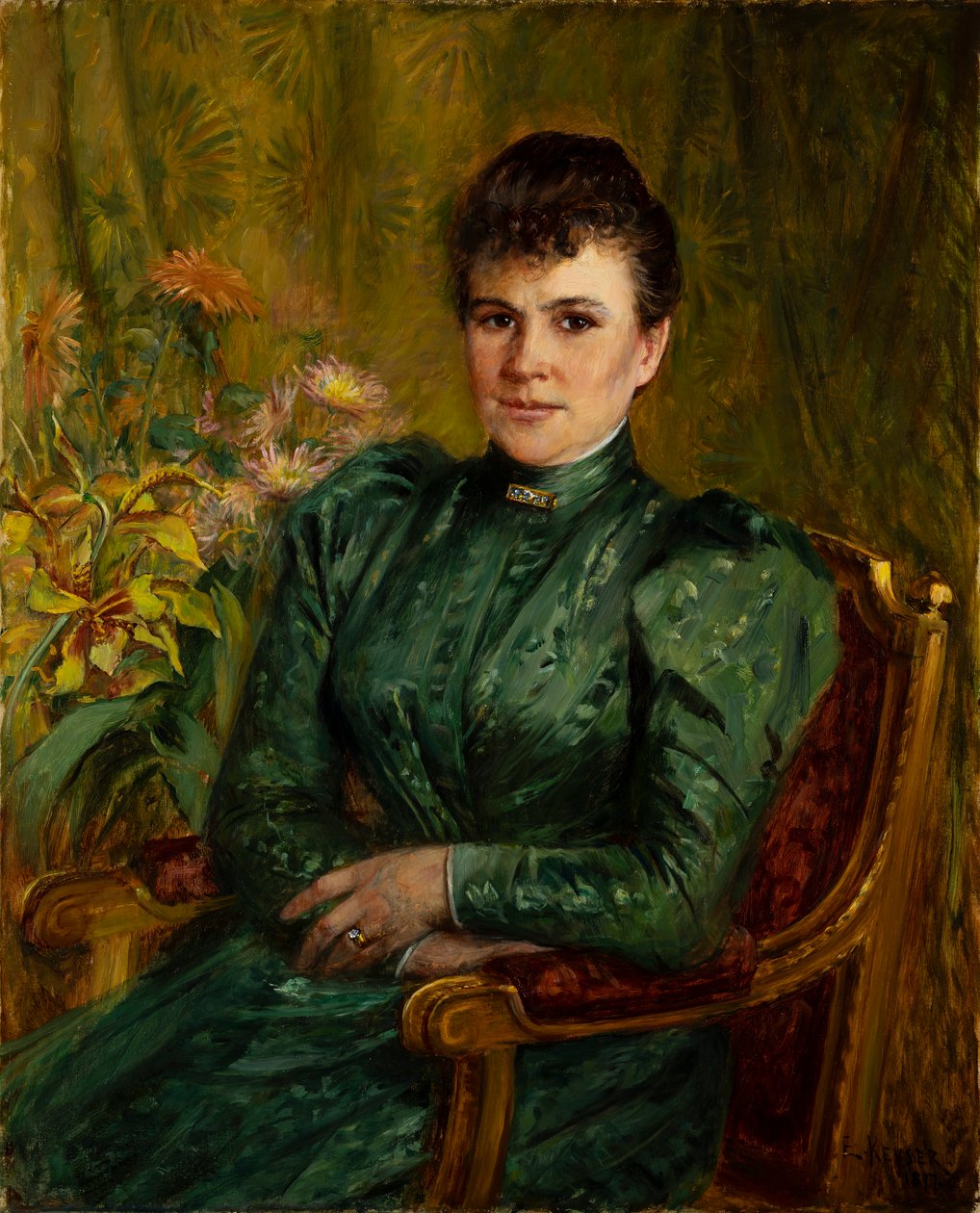 Anna Kjöllerfeldt, született Sinebrychoff (1854-1943) alkotó: Elisabeth Keyser