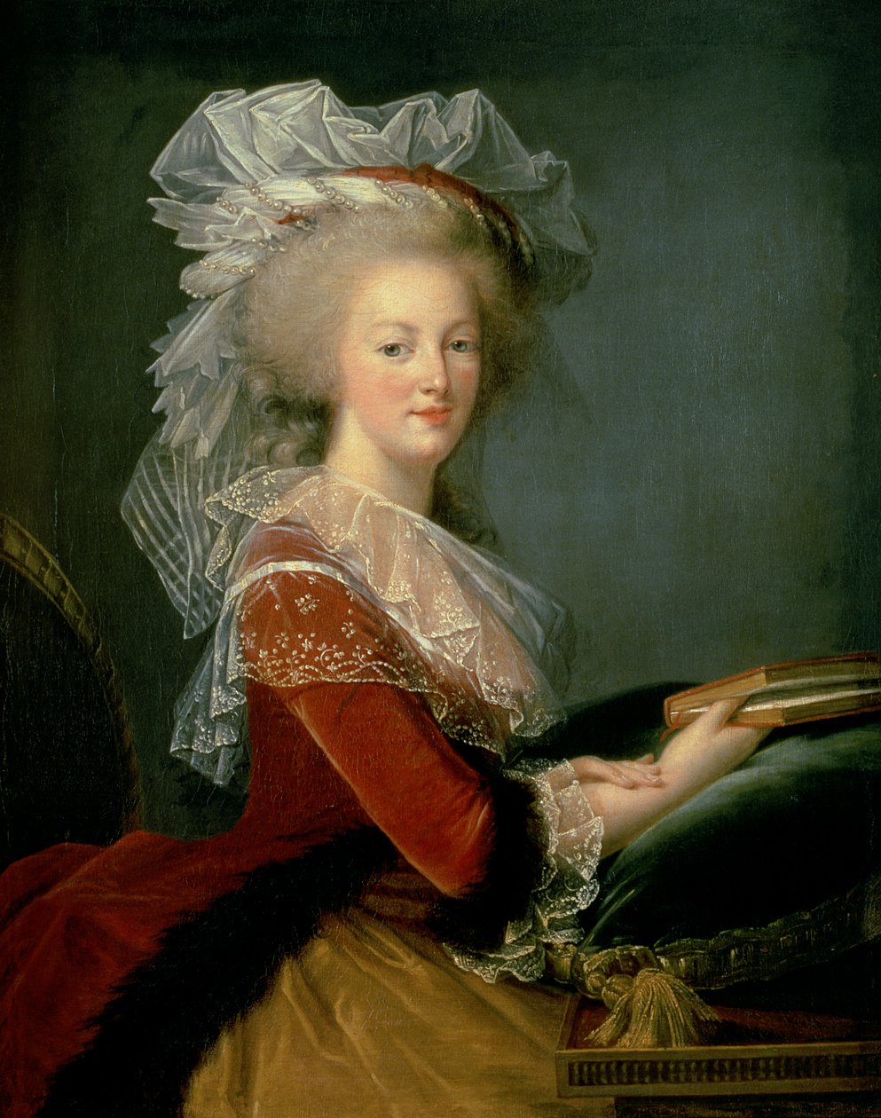 Marie Antoinette (1755-93) portréja (olaj, vászon) alkotó: Elisabeth Louise (studio of) Vigee Lebrun