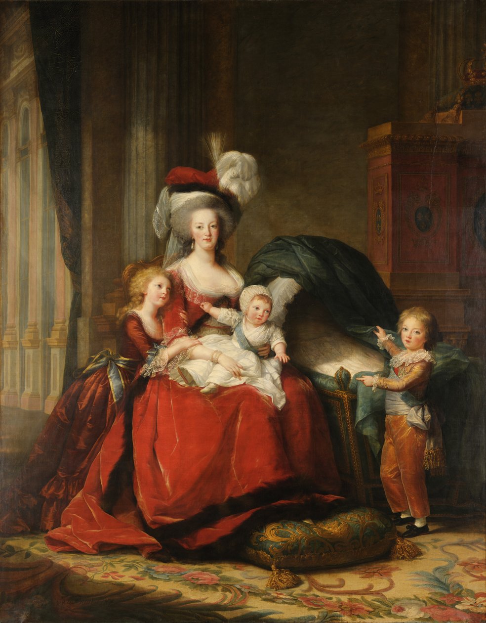 Francia: Marie-Antoinette de Lorraine-Habsbourg, reine de France et ses enfants Marie-Antoinette de Lorraine-Habsbourg, Franciaország királynője és gyermekei alkotó: Élisabeth Louise Vigée Le Brun