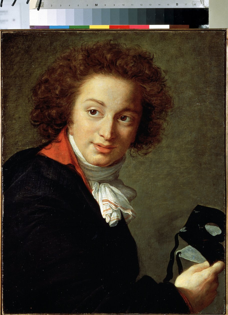 Grigorij Csernisov gróf portréja maszkkal. Marie Louise Elisabeth Vigee Lebrun (1755-1842) festménye Olaj, vászon, 56 x 44 cm alkotó: Elisabeth Louise Vigee Lebrun