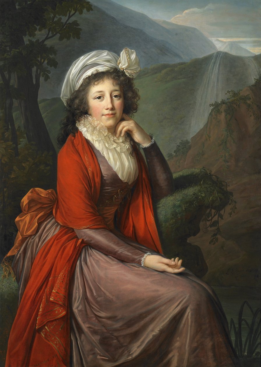 Mária Terézia Bucquoi grófnő portréja alkotó: Elisabeth Louise Vigee Lebrun