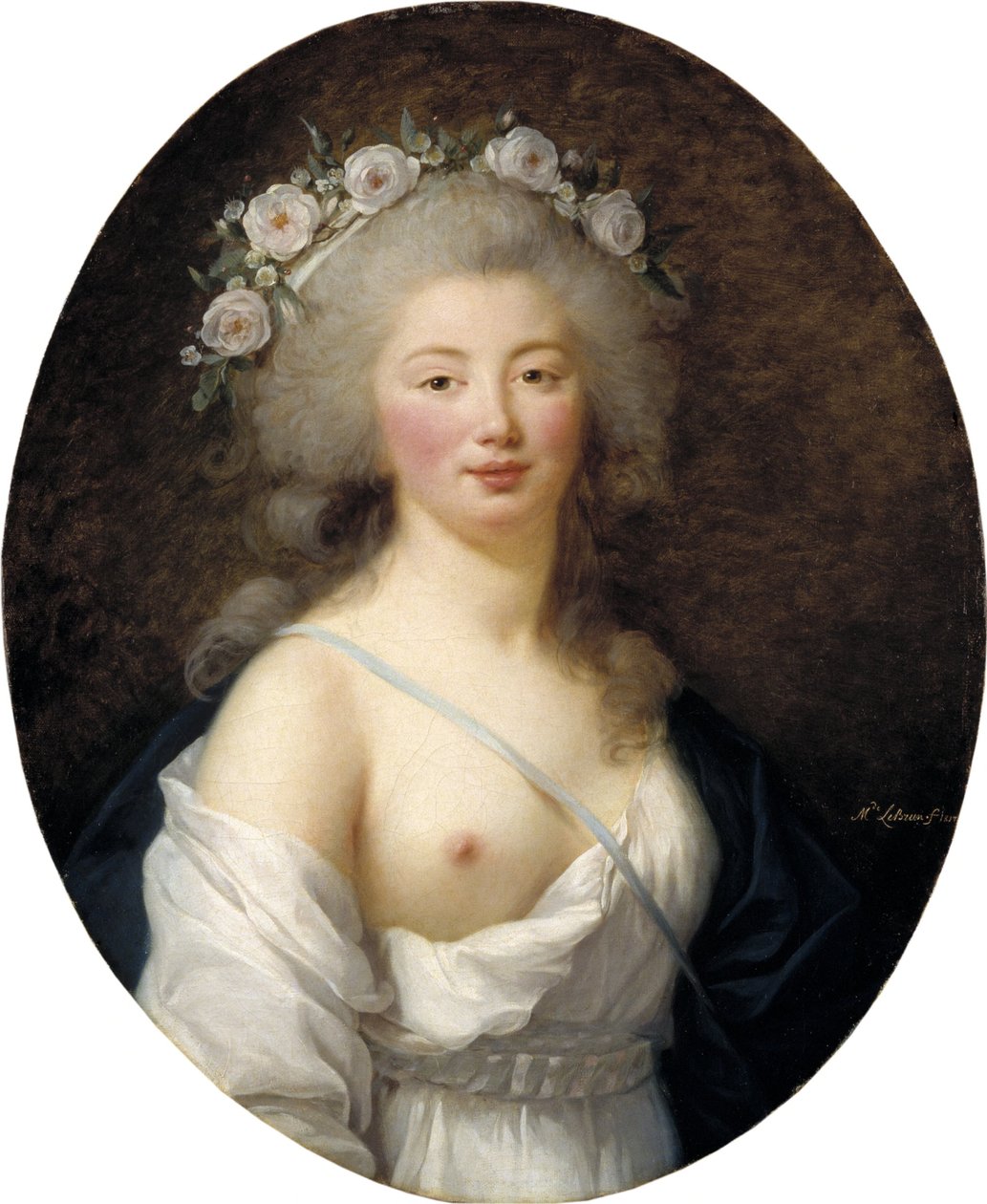 Egy fiatal hölgy portréja Flóraként alkotó: Elisabeth Louise Vigee-Lebrun