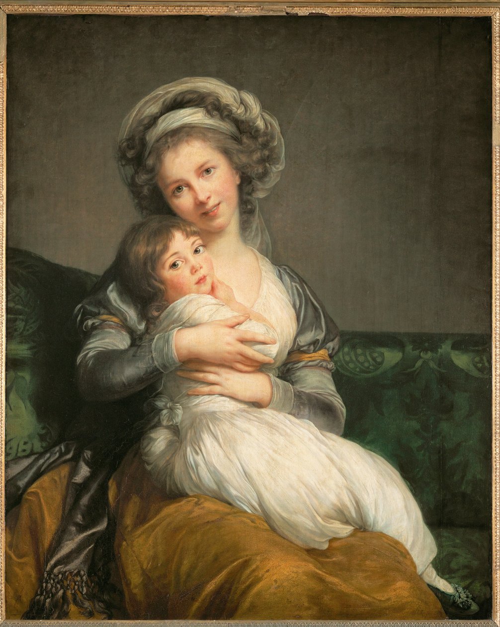 Vigee-Le Brun, önarckép, és lánya, Julie ... alkotó: Elisabeth Louise Vigee-Lebrun