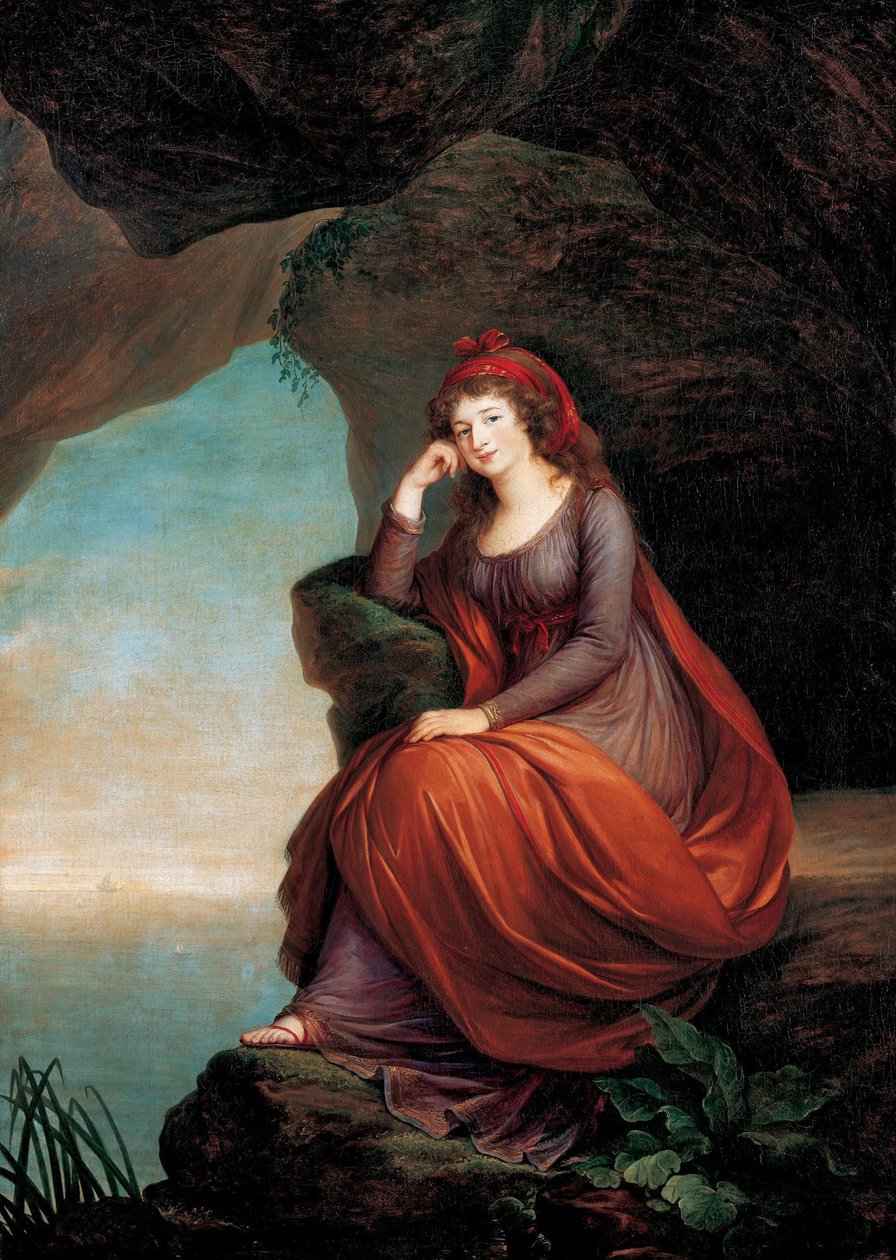 Maria Josepha Hermengilde Esterházy grófnő, született Princess von und zu Liechtenstein 1768-1845, 1793 alkotó: Elisabeth Louise Vigee Lebrun