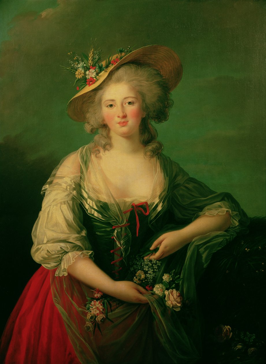 Francia Erzsébet (1764-94), Madame Elizabeth, 1782 körül (olaj, vászon) alkotó: Elisabeth Louise Vigee Lebrun