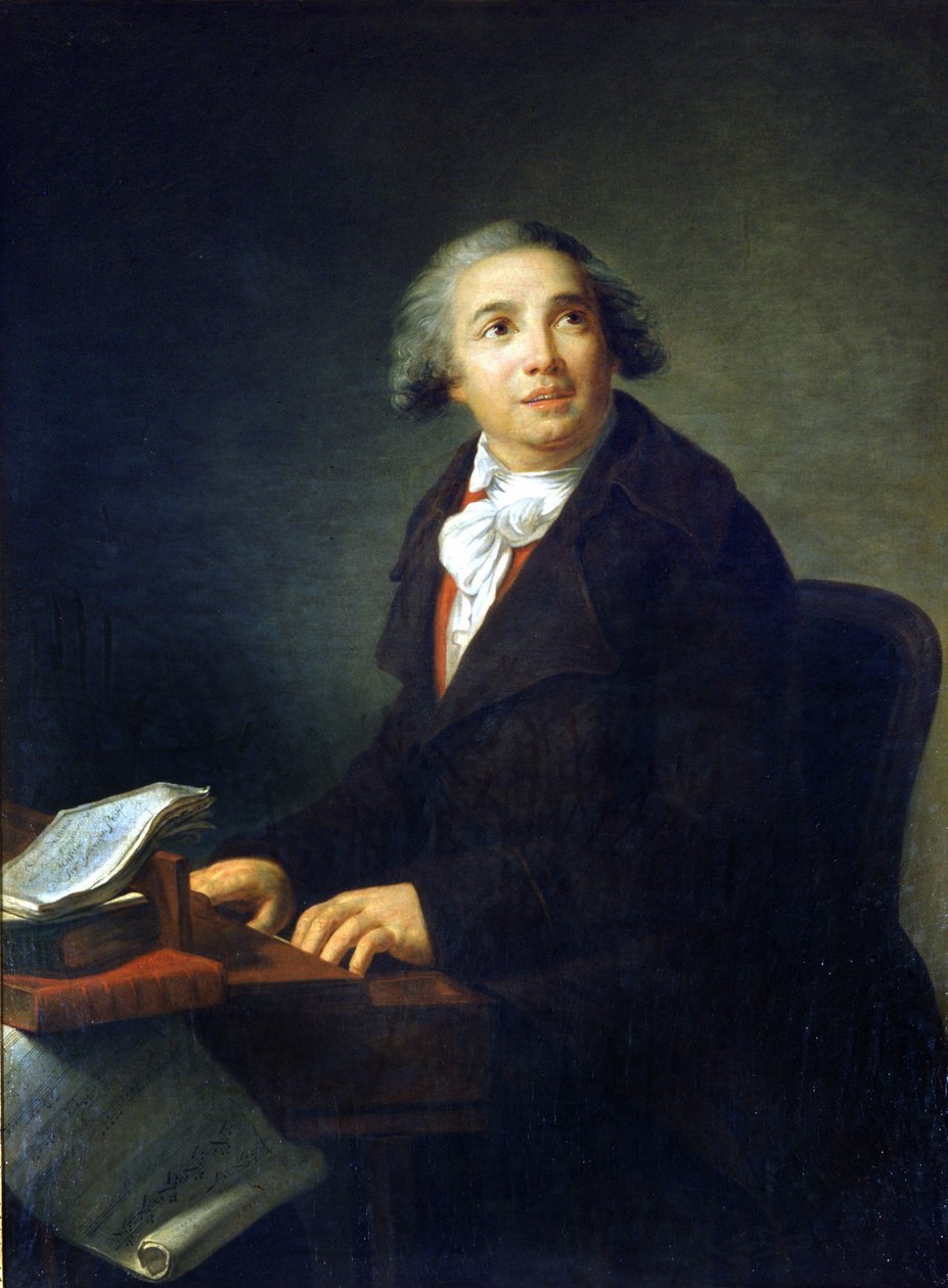 Giovanni Paisiello (vagy Paeseello) (1740-1816), olasz zeneszerző Marie Elisabeth Louise Vigee Le brun (vagy Vigee-Lebrun vagy Vigee Lebrun) festménye (1755-1842) Museo della Scala de Milan alkotó: Elisabeth Louise Vigee Lebrun