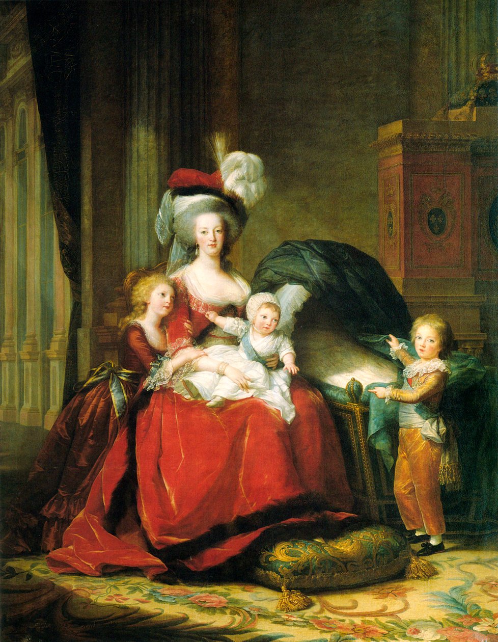 Marie Antoinette és gyermekei, 1787. alkotó: Elisabeth Louise Vigee Lebrun