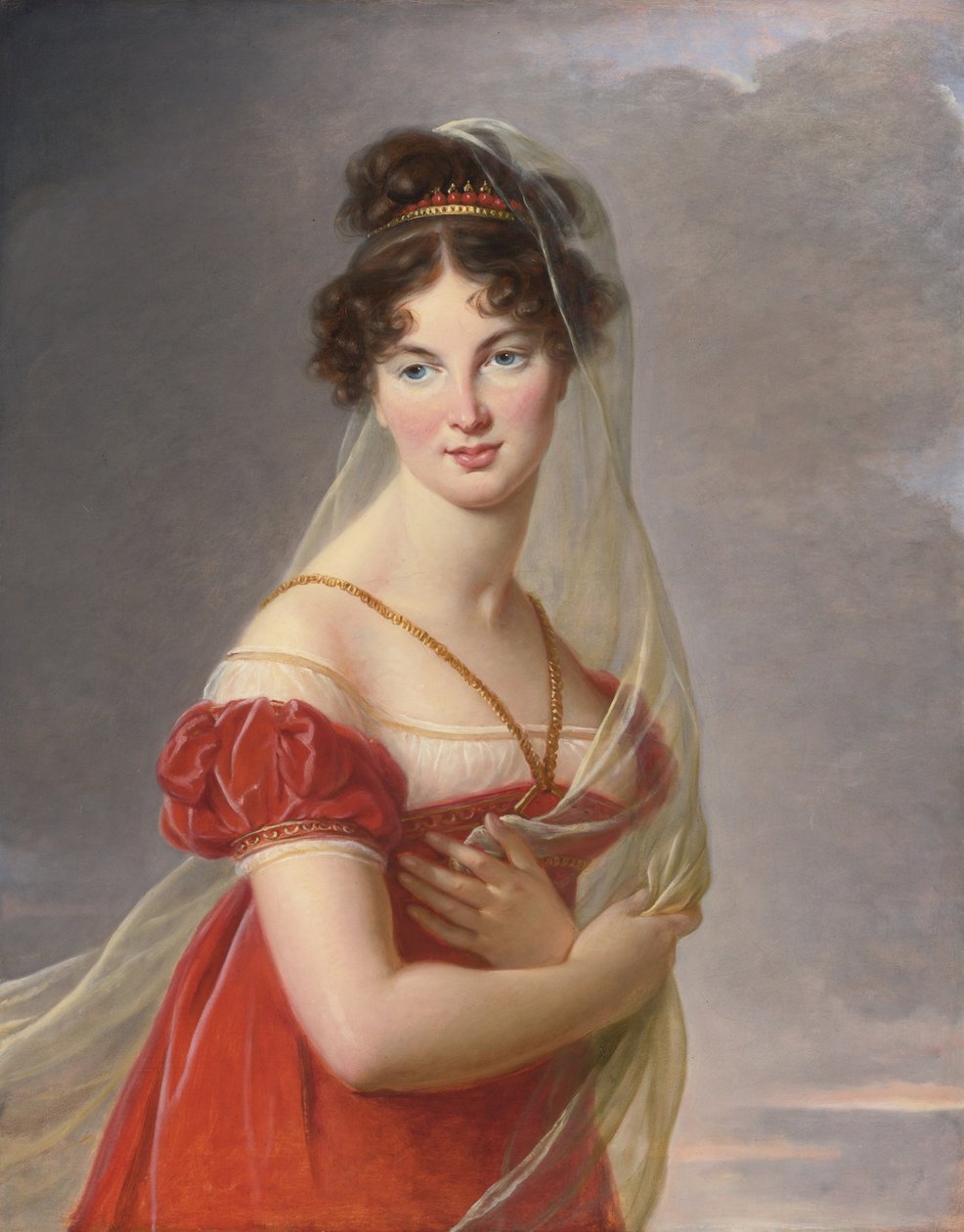 Aglae Angelique Gabrielle de Gramont 1787-1842, Alexander Lvovich Davy tábornok feleségének portréja alkotó: Elisabeth Louise Vigee Lebrun
