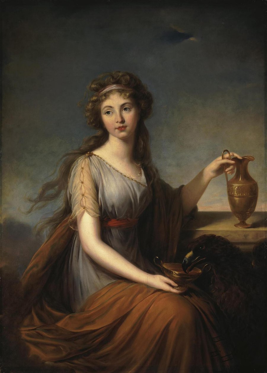 Anna Pitt portréja Hebe szerepében, 1792 alkotó: Elisabeth Louise Vigee Lebrun