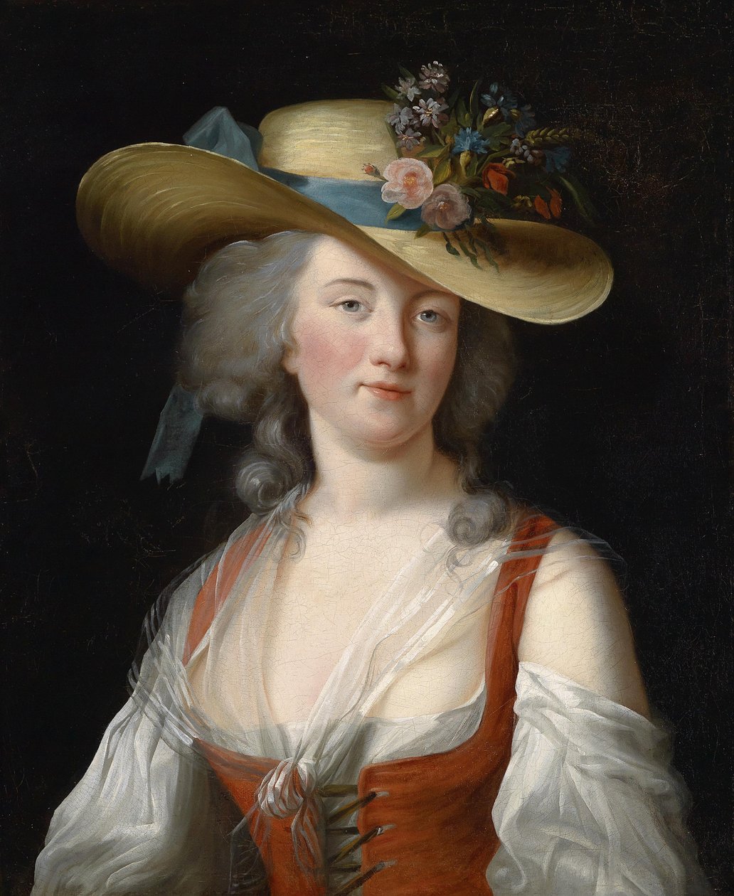 Anne Catherine Le Preudhomme de Chatenoy, Verduni grófnő portréja, mint remek kertész, c. 1780 alkotó: Elisabeth Louise Vigee Lebrun