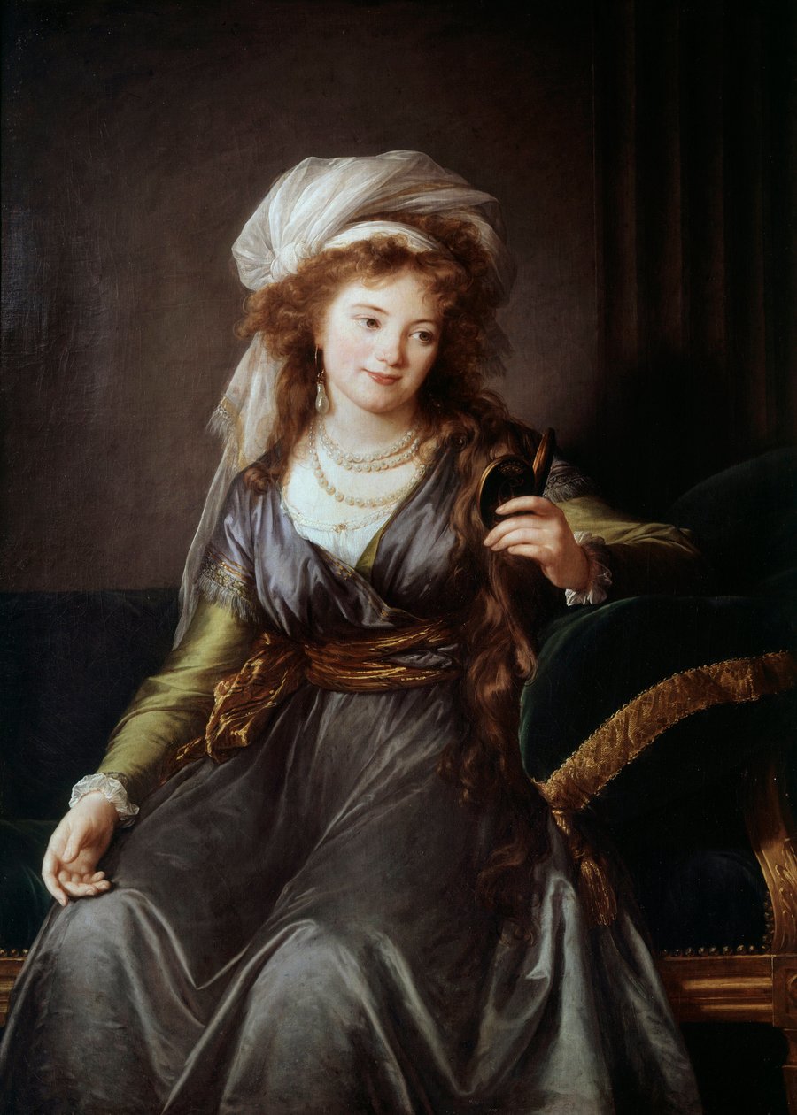 Katalin Vasziljevna Szkavronszkaja grófnő (1761-1829), II. Katalin tiszteletbeli asszonya, Potyomkin unokahúga és úrnője portréja. Marie Elisabeth Louise Vigee Le brun (vagy Vigee-Lebrun vagy Vigee Lebrun) festménye (1755-1842) alkotó: Elisabeth Louise Vigee Lebrun