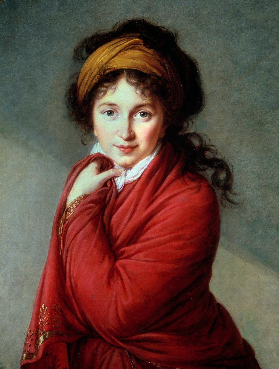 Nathalie Golovine grófnő portréja (Varvara Nikolaevna Golovina) (1724-1767) Marie Elisabeth Louise Vigee Le brun (vagy Vigee-Lebrun vagy Vigee Lebrun) festménye (1755-1842) 19. századi magángyűjtemény - Nathalie7Grófnő portréja (Golovina Nat17 alkotó: Elisabeth Louise Vigee Lebrun