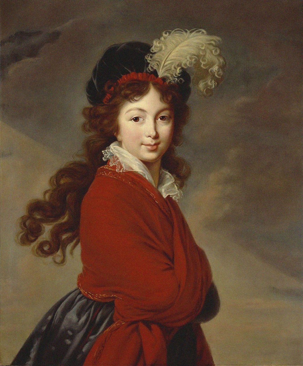 Anna Fedorovna orosz hercegnő 1781-1860, Juliane szász-coburg-saalfeldi hercegnő portréja, alkotó: Elisabeth Louise Vigee Lebrun