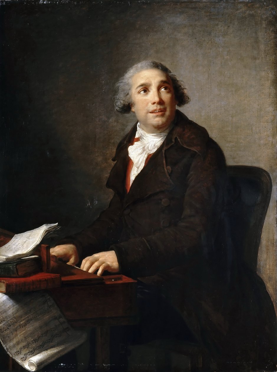 Giovanni Paisiello portréja 1740-1816 a csembalónál alkotó: Elisabeth Louise Vigee Lebrun