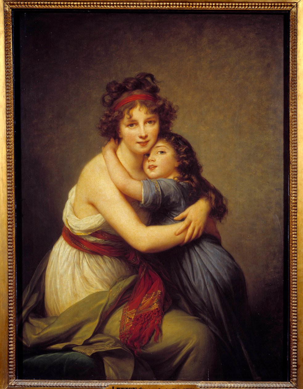 Madame Vigee Lebrun és lánya, Jeanne-Lucie-Louise, Julie (1780-1819) portréja alkotó: Elisabeth Louise Vigee Lebrun