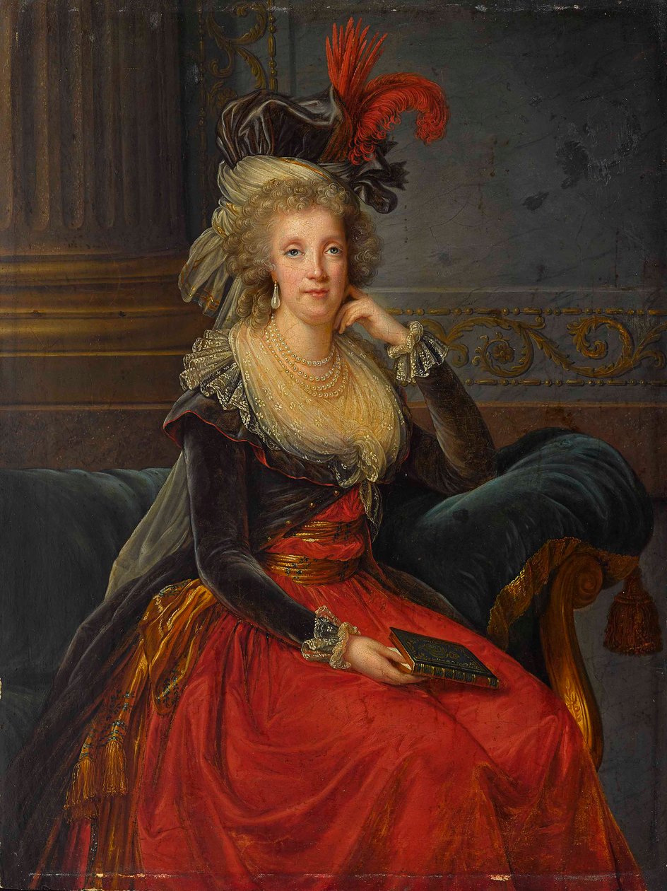 Maria Carolina osztrák portréja 1752-1814. alkotó: Elisabeth Louise Vigee Lebrun
