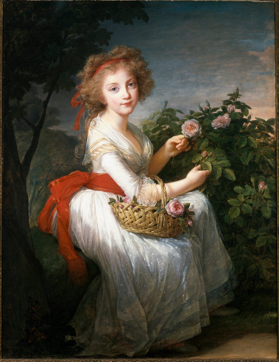 Maria Cristina nápolyi és szicíliai portréja, 1790 körül (olaj, vászon) alkotó: Elisabeth Louise Vigee Lebrun