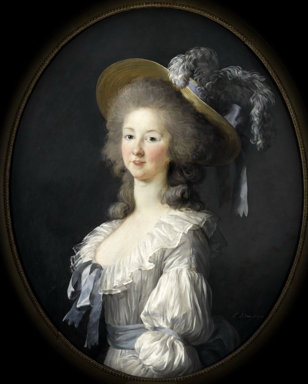 Savoyai Marie Louise 1749-1792, lamballei hercegnő portréja alkotó: Elisabeth Louise Vigee Lebrun