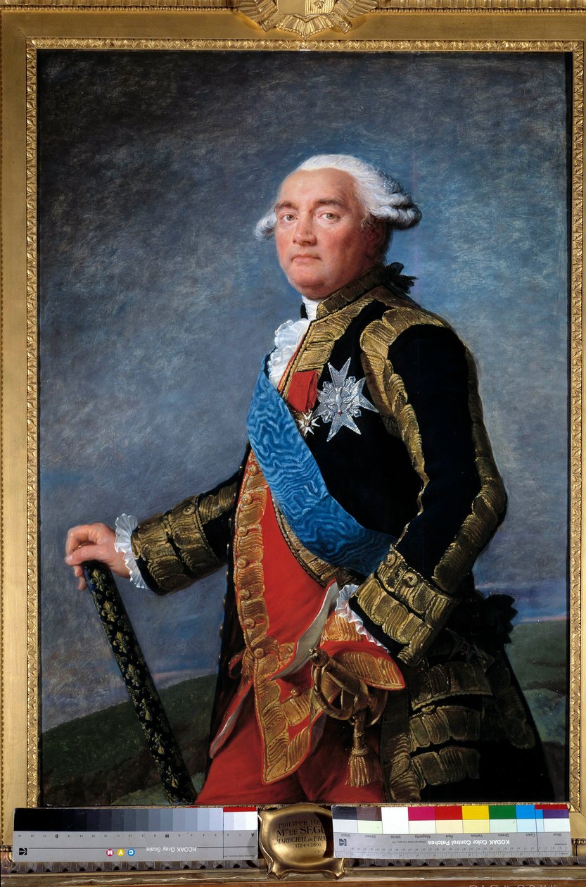 Philippe Henri, de Segur márki (1724-1801) portréja, Franciaország minisztere Marie Elisabeth Louise Vigee Le Brun (vagy Vigee-Lebrun vagy Vigee Lebrun) festménye (1755-1842). 1789. Mérete 1,15x0,81 m. - Philippe Henri, Segur márki portréja (172 alkotó: Elisabeth Louise Vigee Lebrun