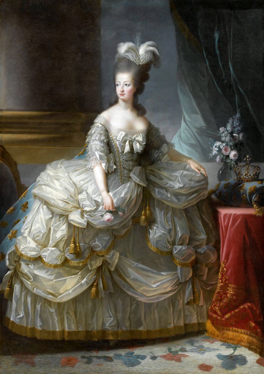 Marie Antoinette francia királynő portréja 1755-1793 alkotó: Elisabeth Louise Vigee Lebrun