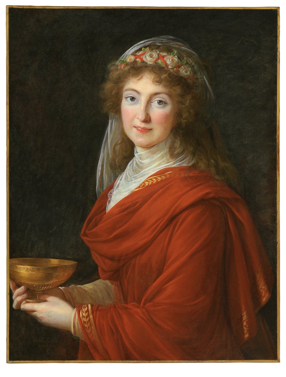 Siemontkowsky grófnő portréja, Bystry alkotó: Elisabeth Louise Vigee Lebrun