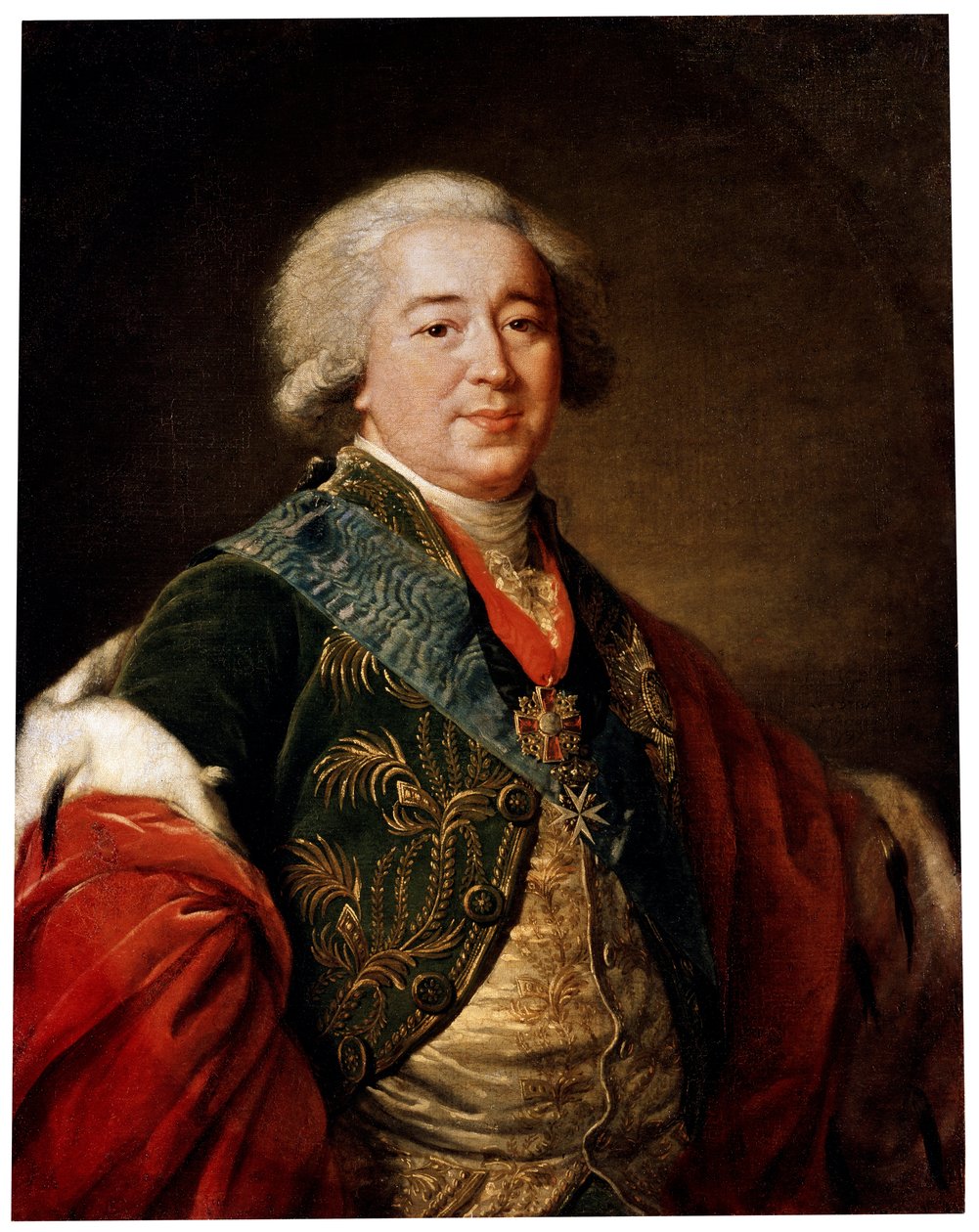 Alekszandr Kurakin herceg alkancellár portréja, 1797 alkotó: Elisabeth Louise Vigee Lebrun