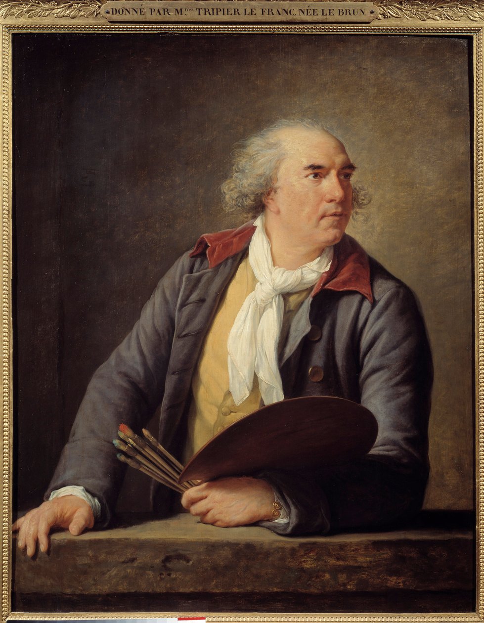 Hubert Robert (1733-1808) festő portréja. Marie Elisabeth Louise Vigee Le brun (vagy Vigee-Lebrun vagy Vigee Lebrun) festménye (1755-1842) alkotó: Elisabeth Louise Vigee Lebrun