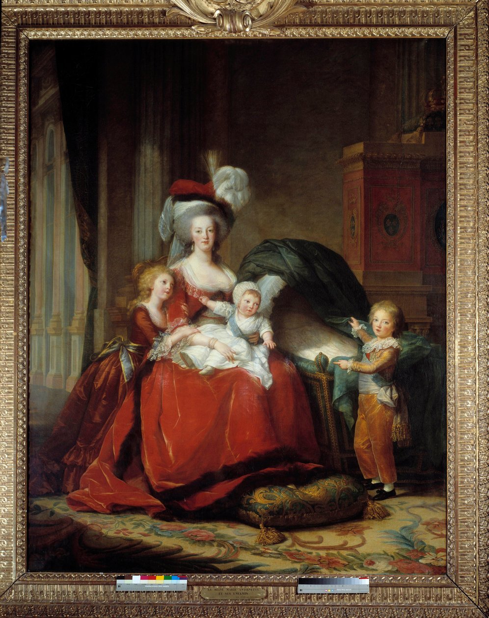 Habsbourg Lorraine Marie Antoinette (Maire-Antoinette) portréi (1755-1793), Franciaország királynője és gyermekei alkotó: Elisabeth Louise Vigee Lebrun