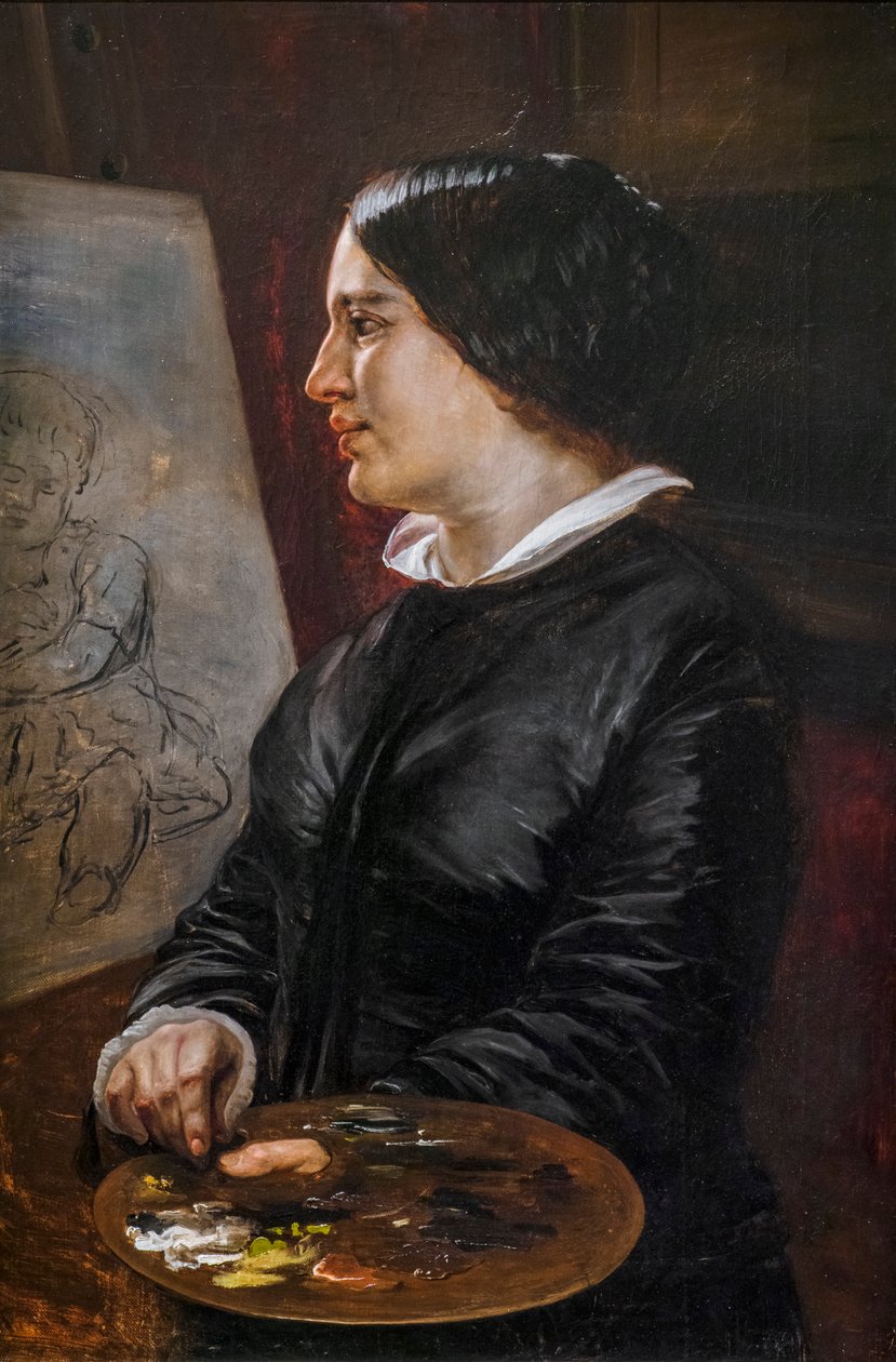 Önarckép alkotó: Elisabeth Maria Anna Jerichau-Baumann