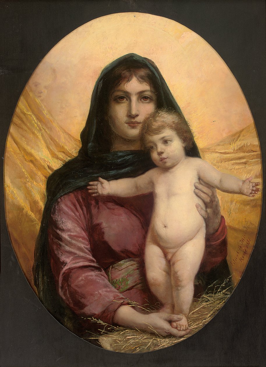 A Madonna és a gyermek, 1881 alkotó: Elisabeth Maria Anna Jerichau Baumann