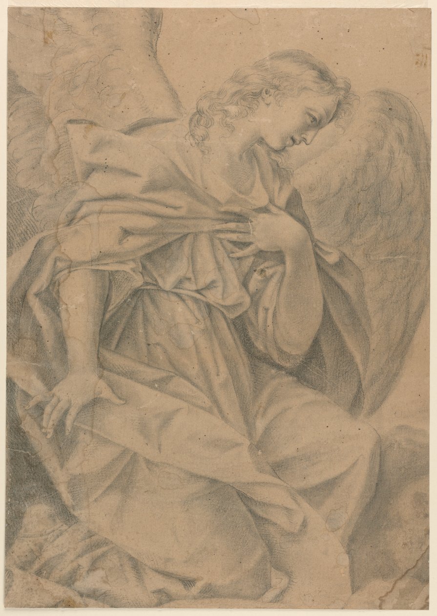 Egy térdelő angyal alkotó: Elisabetta Sirani