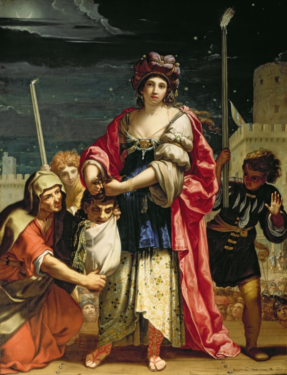 Judit a Holofernész fejével alkotó: Elisabetta Sirani